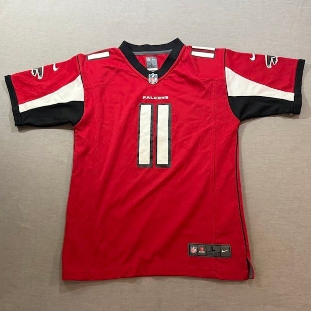 Atlanta Falcons NFL Nike #11 Julio Jones Red Football Jersey Youth Size L‎